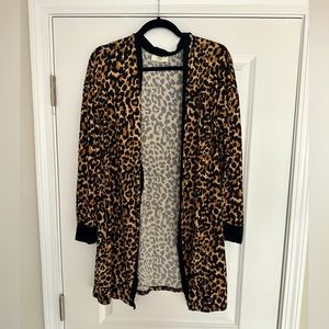 Cheetah print cardigan